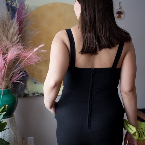 HARLY JAE Bardot Black Jumpsuit M - Picture 4 of 10